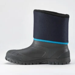 Quechua Kids’ Winter Boots - SH 100 Black -Winter Sports Gear kids waterproof snow boots sh 100 warm grey blue 2