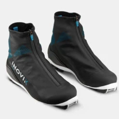 Men's Classic Cross-country Ski Boots - XC S 500 Black -Winter Sports Gear men s classic cross country ski boots xc s 500 black 7