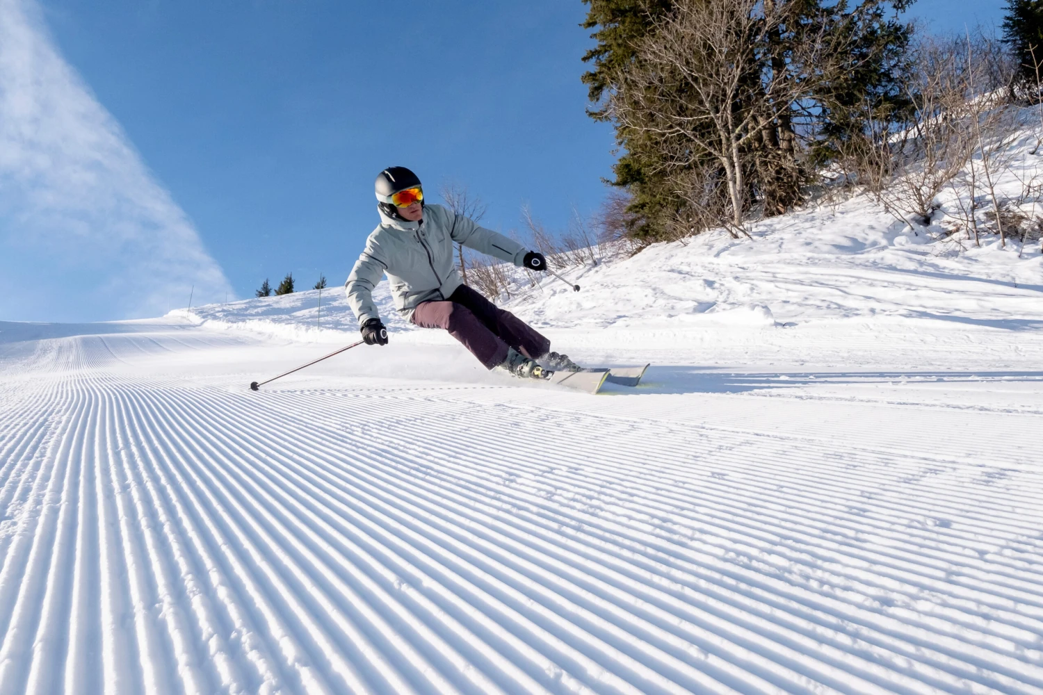 WEDZE Men’s Downhill Skis With Bindings - Boost 580 Grey 12 WEDZE Men’s Downhill Skis With Bindings - Boost 580 Grey - Image 10