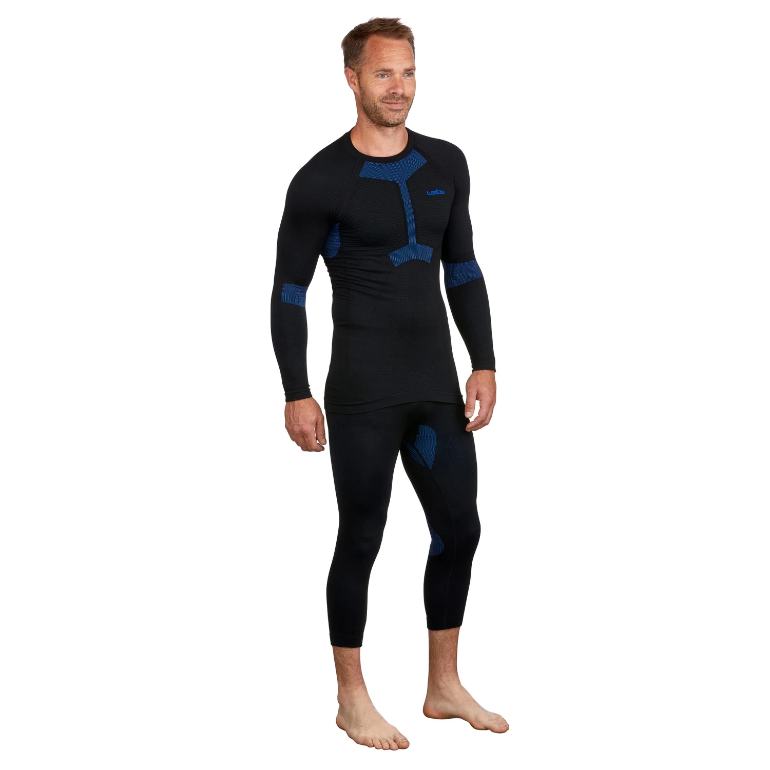 WEDZE Men’s Ski Base Layer Top - BL 580 Black 4 WEDZE Men’s Ski Base Layer Top - BL 580 Black - Image 2