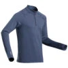 WEDZE Men's Ski Base Layer Top - BL 500 Blue -Winter Sports Gear men s ski base layer top bl 500 blue