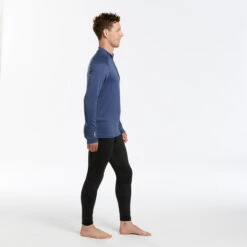 WEDZE Men's Ski Base Layer Top - BL 500 Blue -Winter Sports Gear men s ski base layer top bl 500 blue 3