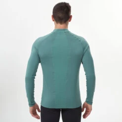 WEDZE Men's Ski Base Layer Top - BL 500 Green -Winter Sports Gear men s ski base layer top bl 500 green 5
