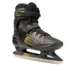 Men's Warm Ice Skates - FIT 520 Warm Black/Yellow -Winter Sports Gear men s warm ice skates fit 520 warm black yellow