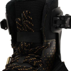 Men's Warm Ice Skates - FIT 520 Warm Black/Yellow -Winter Sports Gear men s warm ice skates fit 520 warm black yellow 7