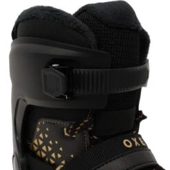 Men's Warm Ice Skates - FIT 520 Warm Black/Yellow -Winter Sports Gear men s warm ice skates fit 520 warm black yellow 8