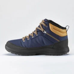 Quechua Men’s Waterproof Winter Boots - SH 100 Blue -Winter Sports Gear men s winter hiking boots sh 100 u warm ochre 2