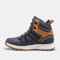 Quechua Men’s Waterproof Winter Boots - SH 500 Brown -Winter Sports Gear men s winter hiking boots sh 100 x warm blue 2