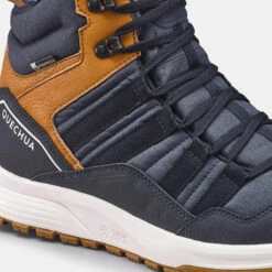 Quechua Men’s Waterproof Winter Boots - SH 500 Brown -Winter Sports Gear men s winter hiking boots sh 100 x warm blue 4