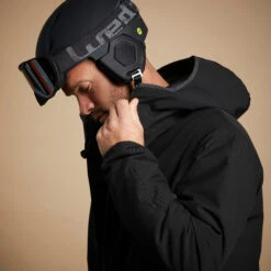 WEDZE Men’s Downhill Ski Jacket - 100 Black -Winter Sports Gear mens downhill ski jacket 100 black 10