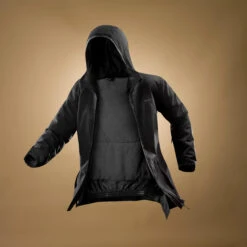 WEDZE Men’s Downhill Ski Jacket - 100 Black -Winter Sports Gear mens downhill ski jacket 100 black 9