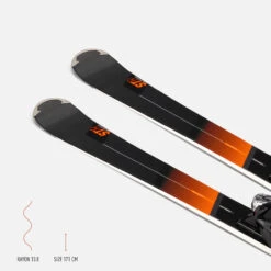 WEDZE Men’s Downhill Skis With Bindings - Boost 900 -Winter Sports Gear mens downhill skis with bindings boost900 r 12