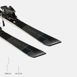 WEDZE Men’s Downhill Skis With Bindings - Boost 900 -Winter Sports Gear mens downhill skis with bindings boost900 r 15