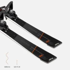 WEDZE Men’s Downhill Skis With Bindings - Boost 900 -Winter Sports Gear mens downhill skis with bindings boost900 r 16