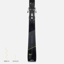 WEDZE Men’s Downhill Skis With Bindings - Boost 900 -Winter Sports Gear mens downhill skis with bindings boost900 r 17