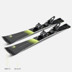 WEDZE Men’s Downhill Skis With Bindings - Boost 900 -Winter Sports Gear mens downhill skis with bindings boost900 r 5