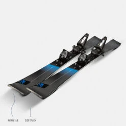 WEDZE Men’s Downhill Skis With Bindings - Boost 900 -Winter Sports Gear mens downhill skis with bindings boost900 r 7