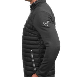 WEDZE Men’s Midlayer Ski Jacket – 900 Black -Winter Sports Gear mens midlayer ski jacket 900 black 3