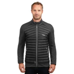 WEDZE Men’s Midlayer Ski Jacket – 900 Black -Winter Sports Gear mens midlayer ski jacket 900 black 5