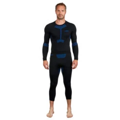 WEDZE Men’s Ski Base Layer Bottoms - BL 580 Black 10 WEDZE Men’s Ski Base Layer Bottoms - BL 580 Black -Winter Sports Gear mens ski base layer bottoms bl 580 i soft black blue 2