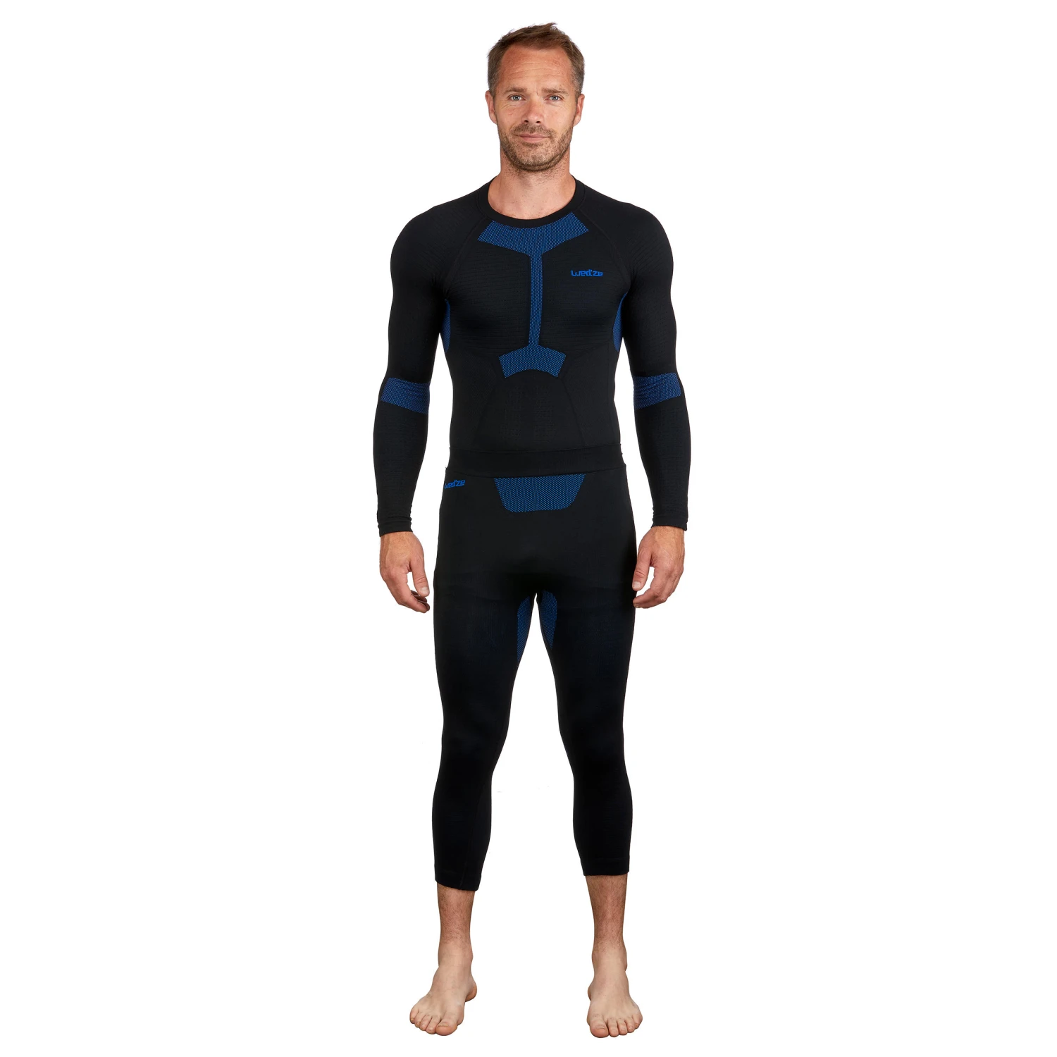 WEDZE Men’s Ski Base Layer Bottoms - BL 580 Black 5 WEDZE Men’s Ski Base Layer Bottoms - BL 580 Black - Image 3