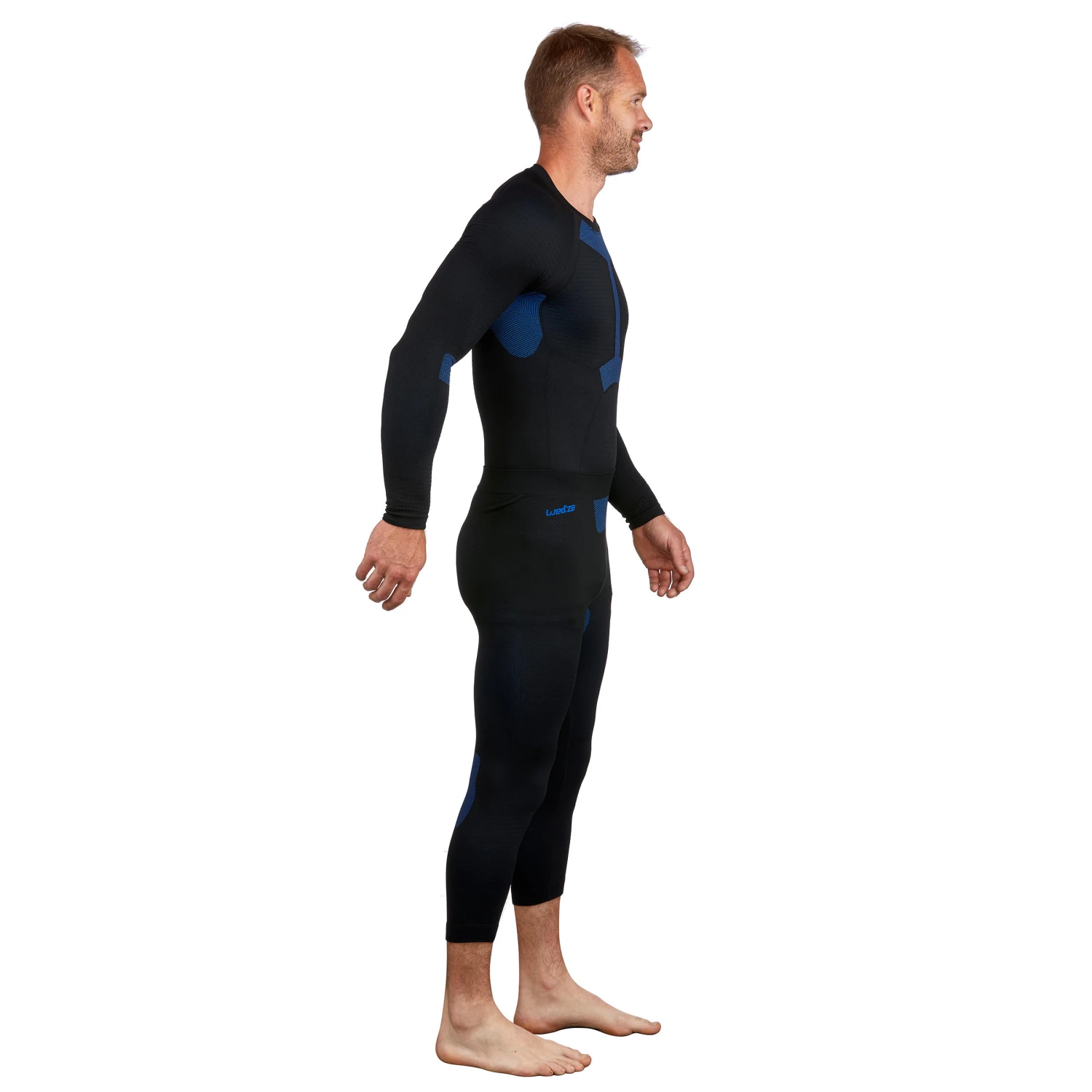 WEDZE Men’s Ski Base Layer Bottoms - BL 580 Black 6 WEDZE Men’s Ski Base Layer Bottoms - BL 580 Black - Image 4
