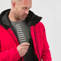 WEDZE Men’s Downhill Ski Jacket - 100 Red -Winter Sports Gear mens ski jacket 100 red 7