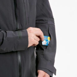 WEDZE Men’s Ski Jacket - FR 500 Grey -Winter Sports Gear mens ski jacket fr 500 grey 8