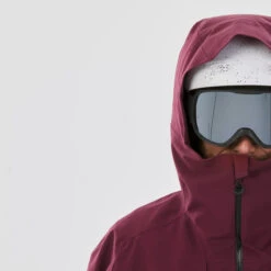 WEDZE Men’s Ski Jacket - FR 100 Burgundy -Winter Sports Gear mens ski jacket fr100 burgundy 4