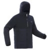 WEDZE Men’s Ski Mid-Length Jacket – Warm 100 Navy Blue -Winter Sports Gear mens ski mid length jacket warm 100 navy blue