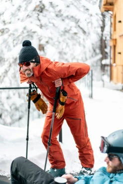 WEDZE Men’s Ski Pants - FR 500 Orange -Winter Sports Gear mens ski pants fr 500 orange 15