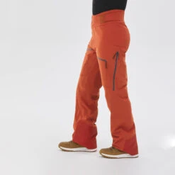 WEDZE Men’s Ski Pants - FR 500 Orange -Winter Sports Gear mens ski pants fr 500 orange 2