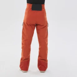 WEDZE Men’s Ski Pants - FR 500 Orange -Winter Sports Gear mens ski pants fr 500 orange 3