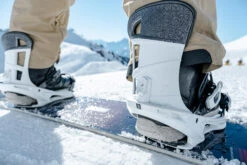 Men’s Snowboard Freestyle Bindings - SNB 500 White -Winter Sports Gear mens snowboard freestyle bindings snb500 white 11