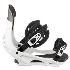 Men’s Snowboard Freestyle Bindings - SNB 500 White -Winter Sports Gear mens snowboard freestyle bindings snb500 white 2