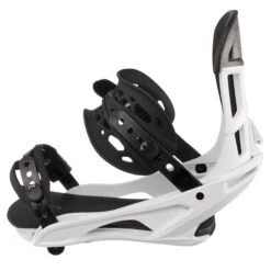 Men’s Snowboard Freestyle Bindings - SNB 500 White -Winter Sports Gear mens snowboard freestyle bindings snb500 white 4