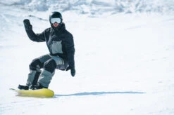 Men’s Snowboard Jacket - SNB 500 Black/Khaki -Winter Sports Gear mens snowboard jacket snb500 black khaki 18