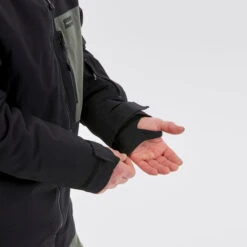 Men’s Snowboard Jacket - SNB 500 Black/Khaki -Winter Sports Gear mens snowboard jacket snb500 black khaki 7