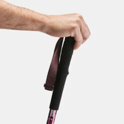 Comfort Hiking Adjustable Pole - MT 100 Pink -Winter Sports Gear mt 100 comfort hiking adjustable pole 13