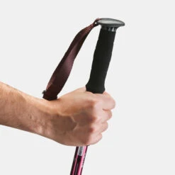Comfort Hiking Adjustable Pole - MT 100 Pink -Winter Sports Gear mt 100 comfort hiking adjustable pole 15