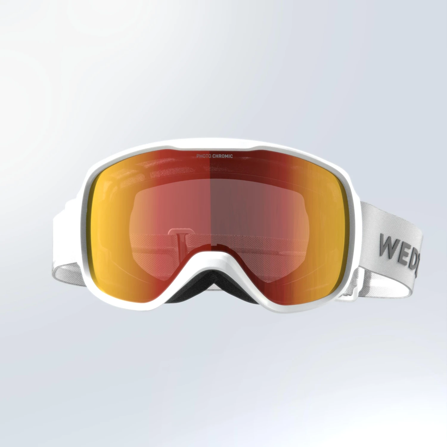WEDZE Photochromatic Ski & Snowboard Goggles - G 500 White 4 WEDZE Photochromatic Ski & Snowboard Goggles - G 500 White - Image 2
