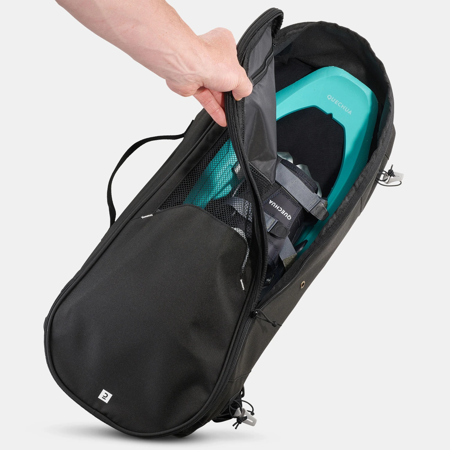 Quechua Winter Hiking Snowshoe Case - SH 100 Black 4 Quechua Winter Hiking Snowshoe Case - SH 100 Black - Image 2