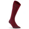 WEDZE Ski And Snowboard Socks - 900 NR Burgundy -Winter Sports Gear ski and snowboard socks 900nr burgundy