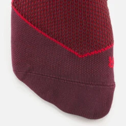 WEDZE Ski And Snowboard Socks - 900 NR Burgundy -Winter Sports Gear ski and snowboard socks 900nr burgundy 5
