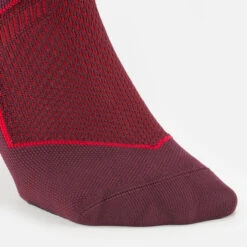 WEDZE Ski And Snowboard Socks - 900 NR Burgundy -Winter Sports Gear ski and snowboard socks 900nr burgundy 6