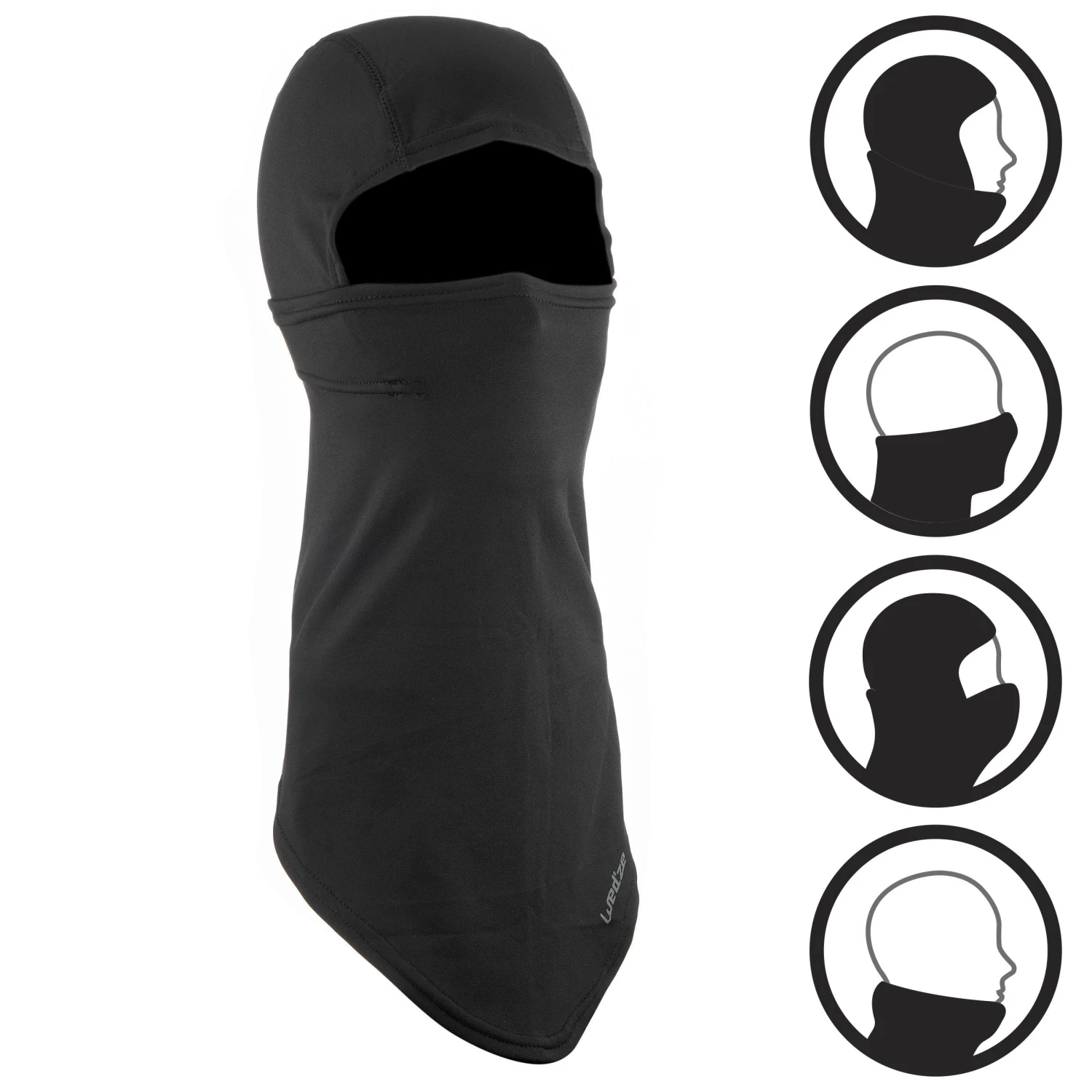 WEDZE Ski Balaclava - Ninja Black 3 WEDZE Ski Balaclava - Ninja Black