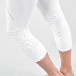 WEDZE Women’s Ski Base Layer Bottoms - BL 980 White -Winter Sports Gear ski base layer bottoms bl 980 white 4