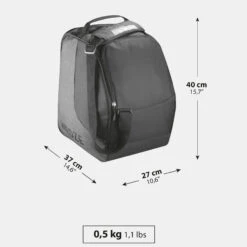 WEDZE Ski Boot Bag - 500 Grey/Black -Winter Sports Gear ski boot bag 500 grey black 3