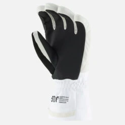 WEDZE Ski Gloves - 500 White -Winter Sports Gear ski gloves 500 white 2