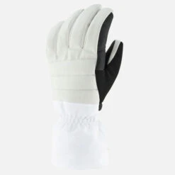 WEDZE Ski Gloves - 500 White -Winter Sports Gear ski gloves 500 white 4